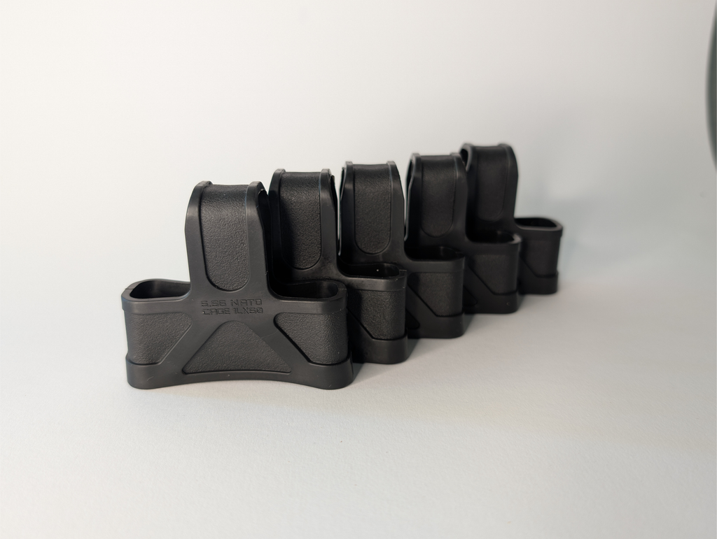 4er Pack schwarze Gummi-Magazinschleife 5.56 Airsoft